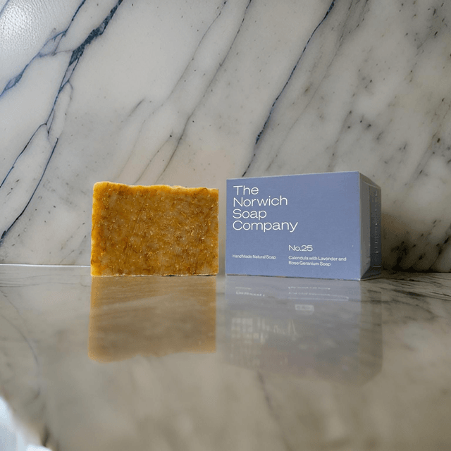 No.25 Calendula with Lavender and Rose Geranium Soap Bar
